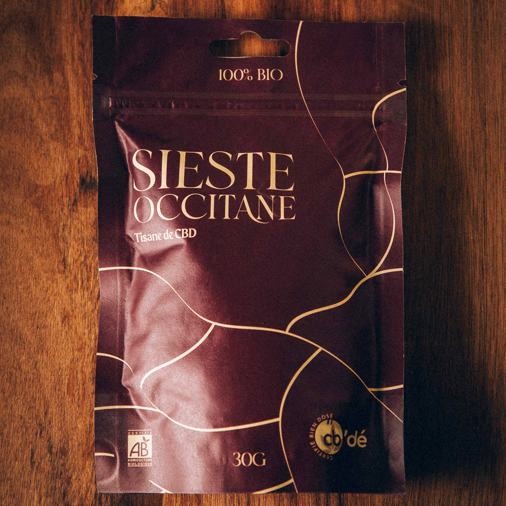 Sachet de tisane sieste occitane cb'dé
