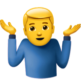 Emoji d'une personnes hésitante