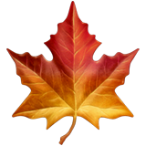 Emoji feuille d'érable